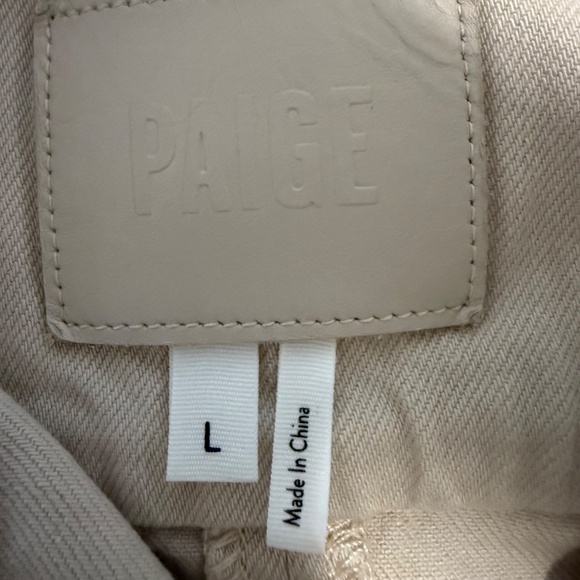 PAIGE Cropped Pacey Denim Jacket Size‎ L - Picture 8 of 9